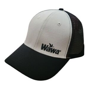Wawa Trucker Hat Black White Logo Snapback Mesh Cap Hiphic 2531/02564